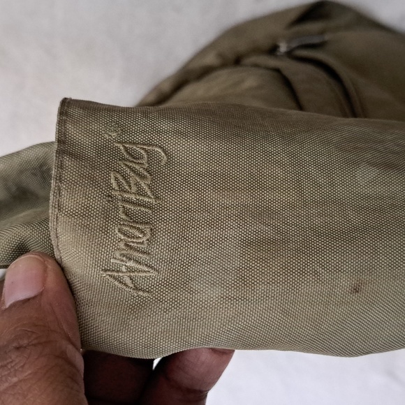 Ameribag Healthy Back Purse Multi Pocket Adjustable Strap Bag Khaki/Green - Picture 4 of 8